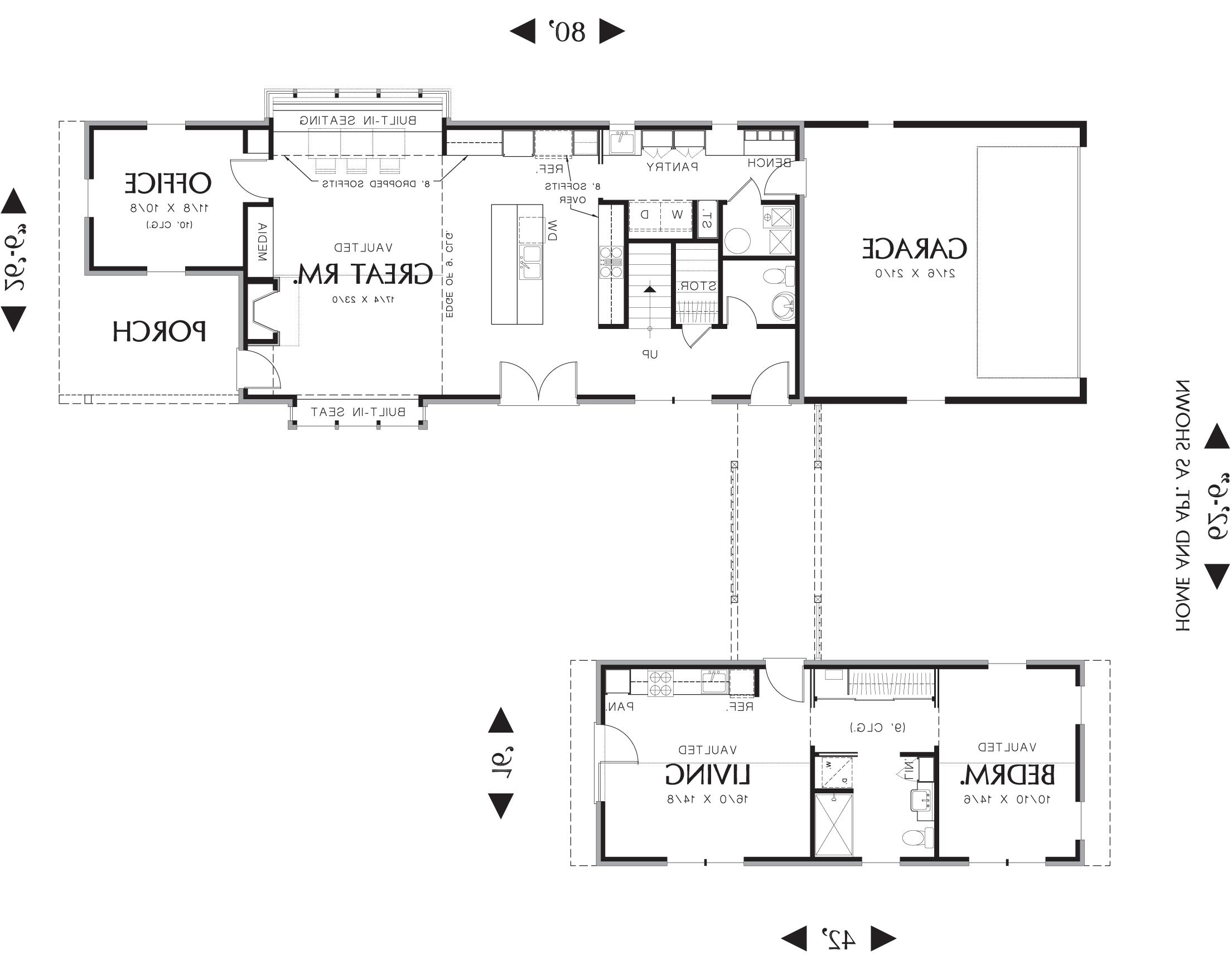 Main Floor Plan image of Thomaston House Plan